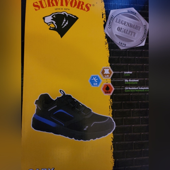 NIB HERMAN SURVIVOR NON SLIP ATHLETIC  WORK SHOES WOMEN 8.5 - Picture 2 of 6